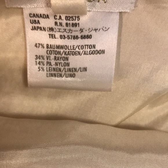NWT Escada linen/cotton skirt - Picture 8 of 8